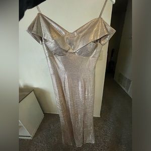 Long Rose Gold Dress